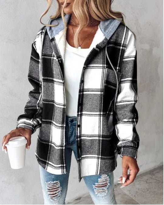 R&B | Weiche Flanell Bedruckte Jacke