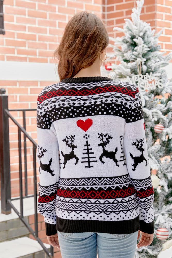 R&B | Weihnachtsbär & Geweih Strickpullover