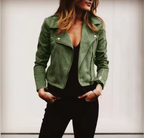 R&B | Kurze Wildlederjacke für Frauen mit Elegantem Kragen