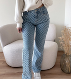 R&B | Stylische Jeans mit Rautenmuster