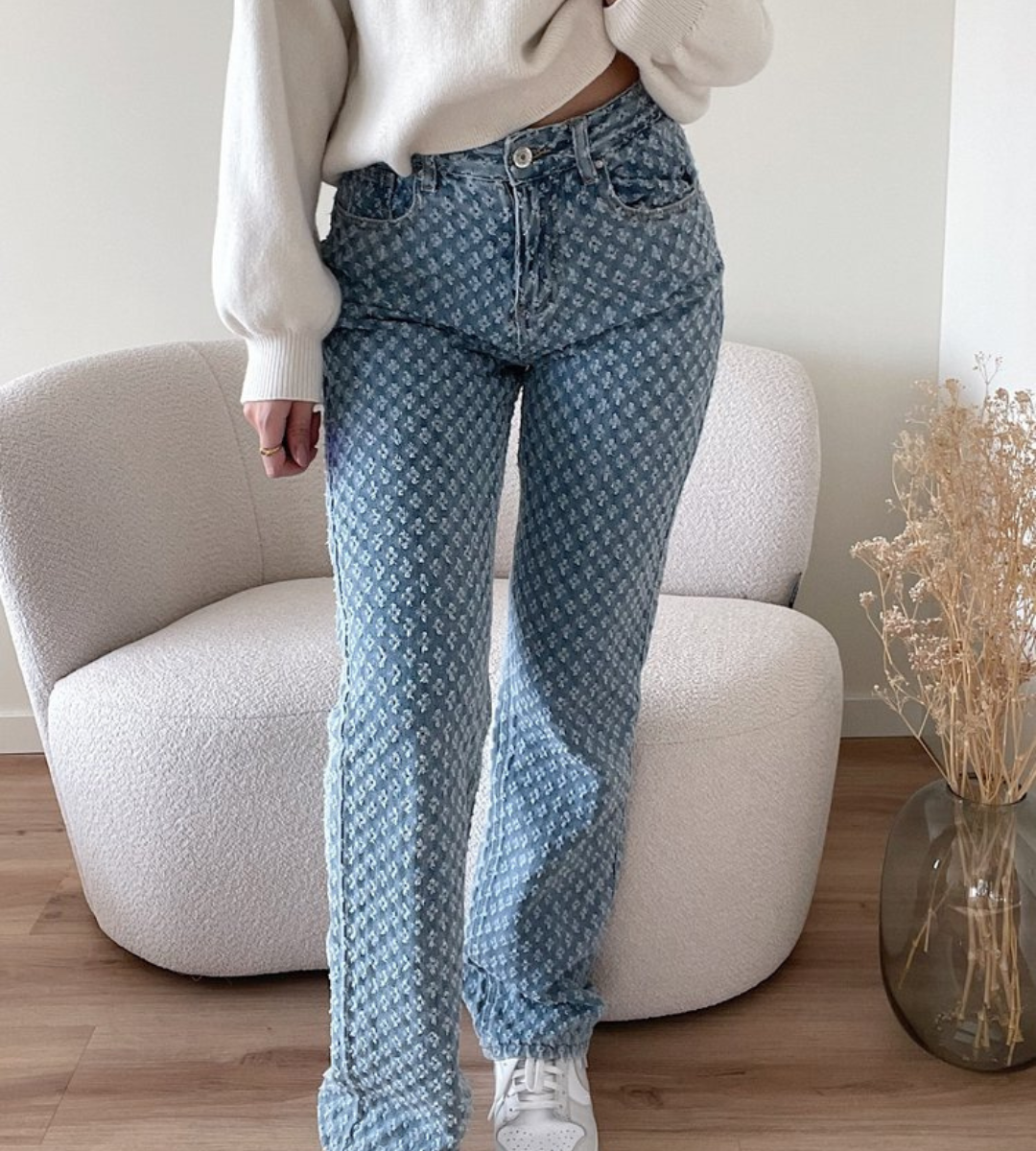 R&B | Stylische Jeans mit Rautenmuster