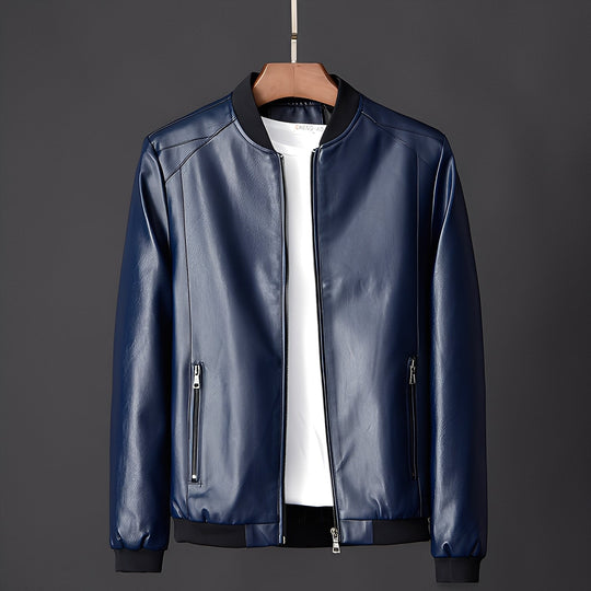 R&B | Stylische Biker-Lederjacke für Männer