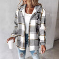 R&B | Kariertes Kapuzen-Sommerjacke für Damen