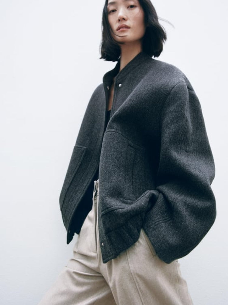 R&B | Kunstpelz-Fleece-Herbstjacke