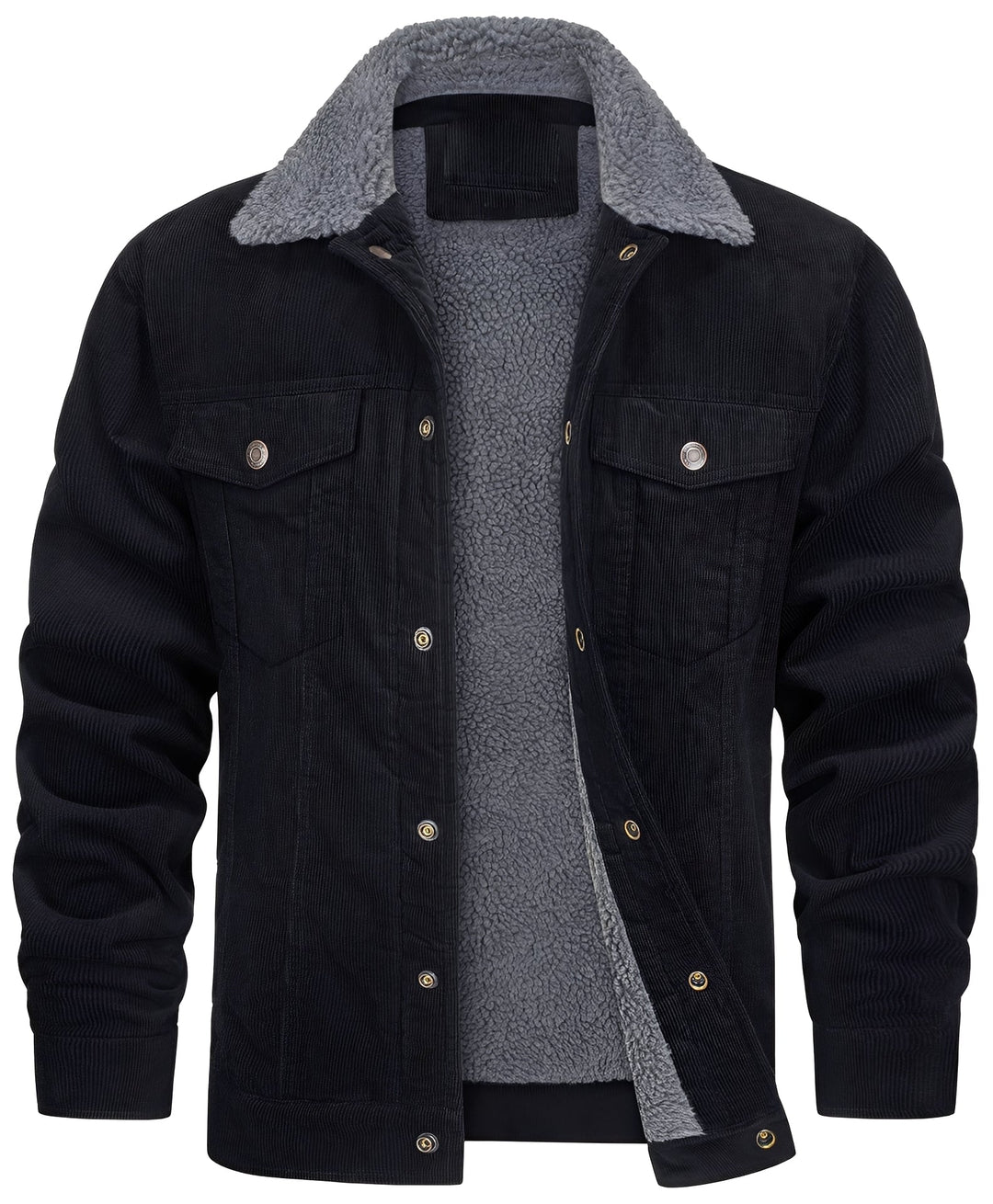 R&B | klassische Cord-Plüschjacke für Männer