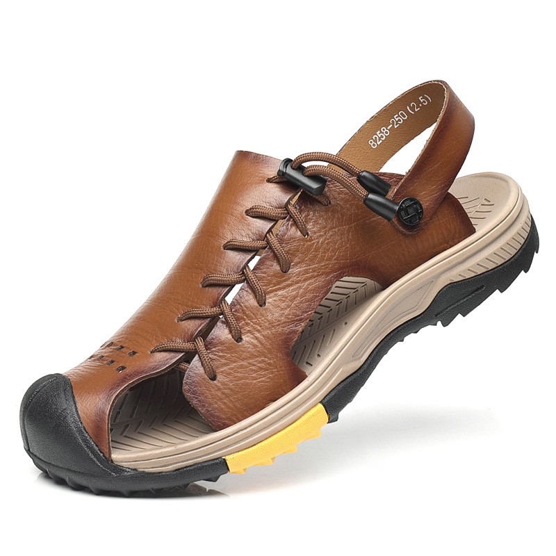 Robuste Ledersandalen für Männer R&B