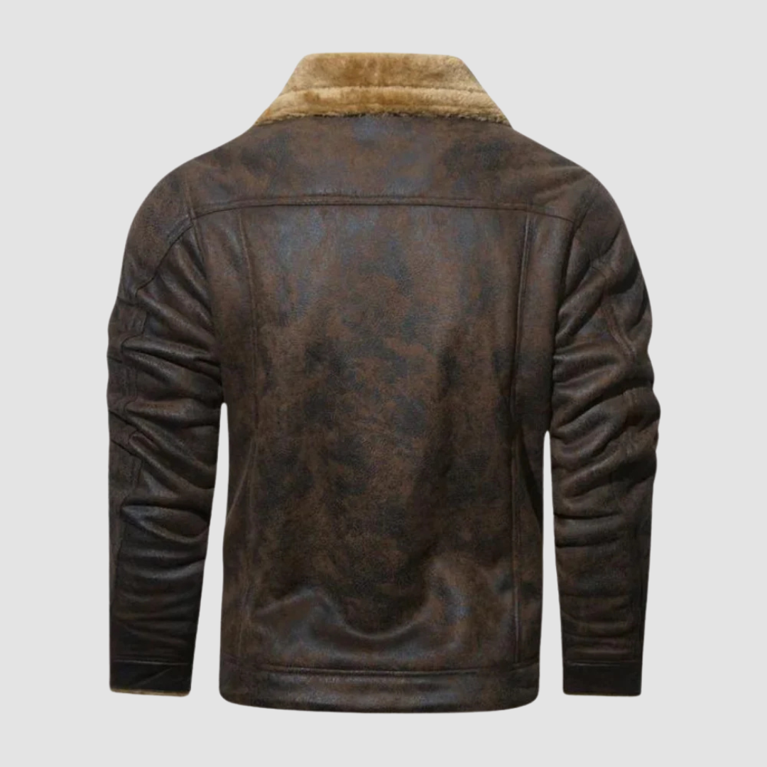R&B | Winter Bomberjacke mit Fleece-Futter und Pilotenstil