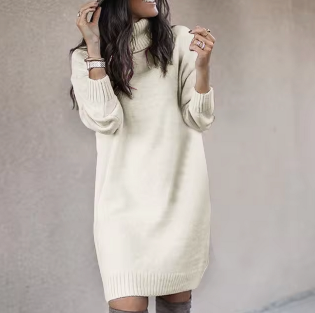 – Lockere Pullover-Kleid