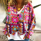 R&B | Gemütlicher, weicher Damenpullover mit Muster
