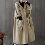 R&B | Trenchcoat Lang für Frauen Warm