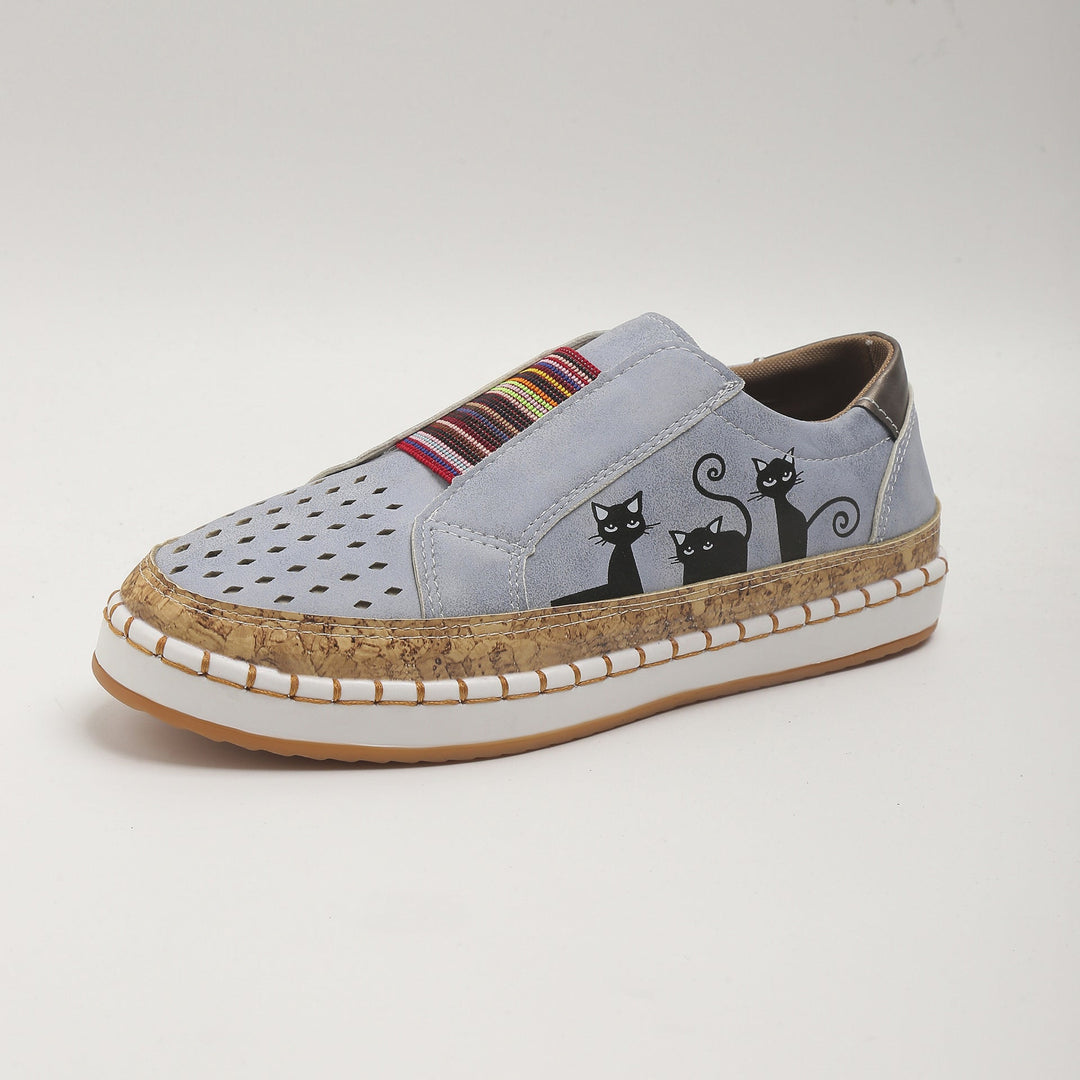 Retro flache Freizeitschuhe R&B