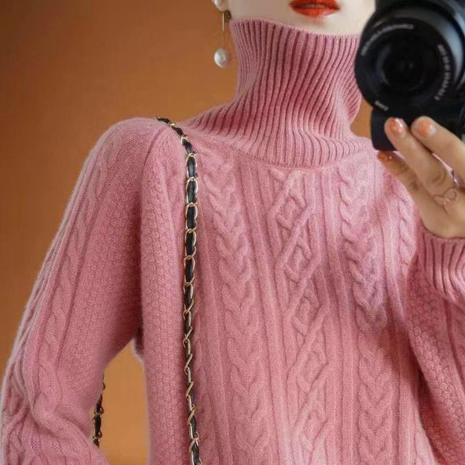 R&B | Gestrickter Rollkragenpullover