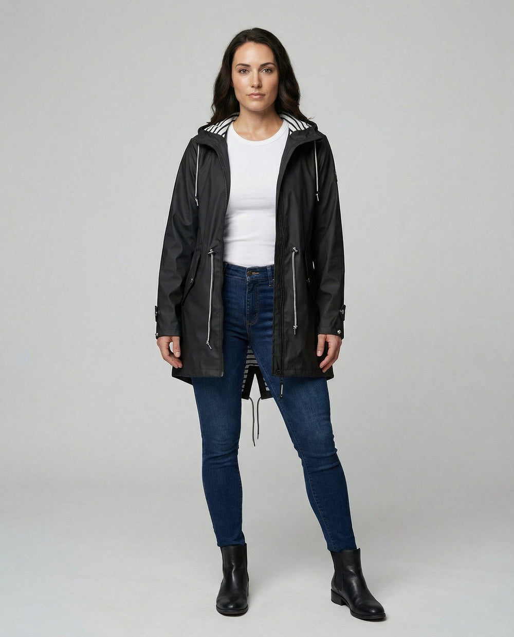 Wetterfester Damen Mantel Kapuze | R&B