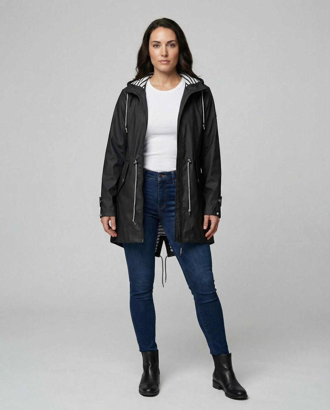 Wetterfester Damen Mantel Kapuze | R&B
