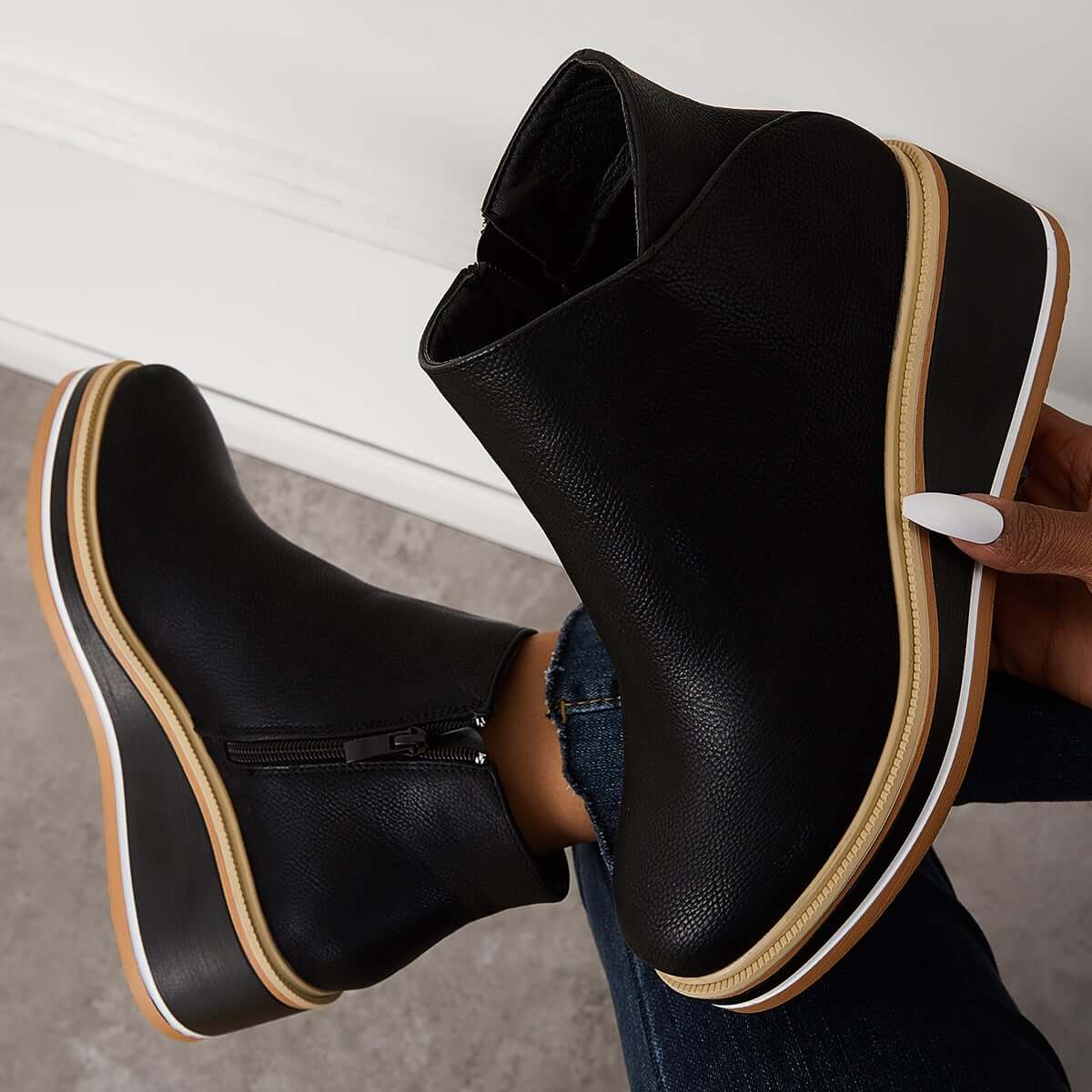 R&B | Stiefelette mit Seitenreißverschluss