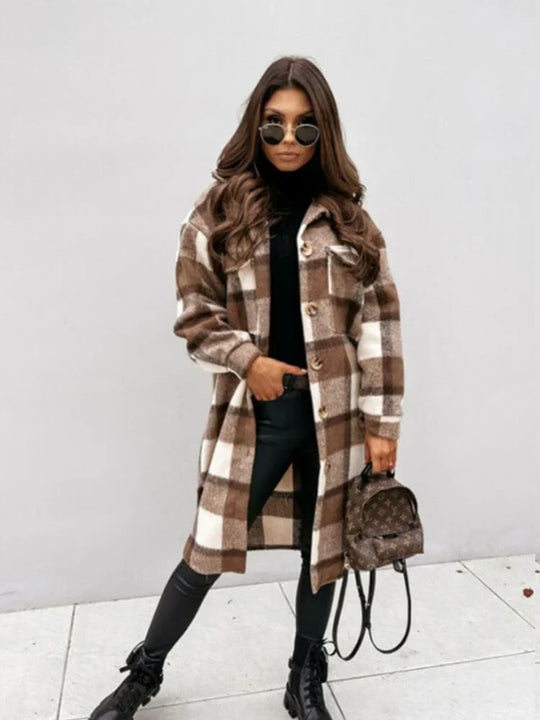 R&B | Lange Karierte Jacke