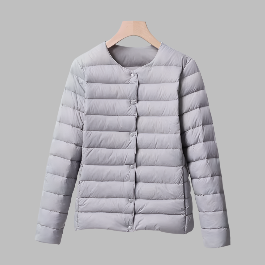 R&B | Tragbare Wattierte Jacke Ohne Kragen für Frühling und Winter