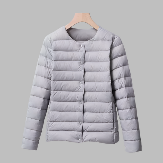 R&B | Tragbare Wattierte Jacke Ohne Kragen für Frühling und Winter