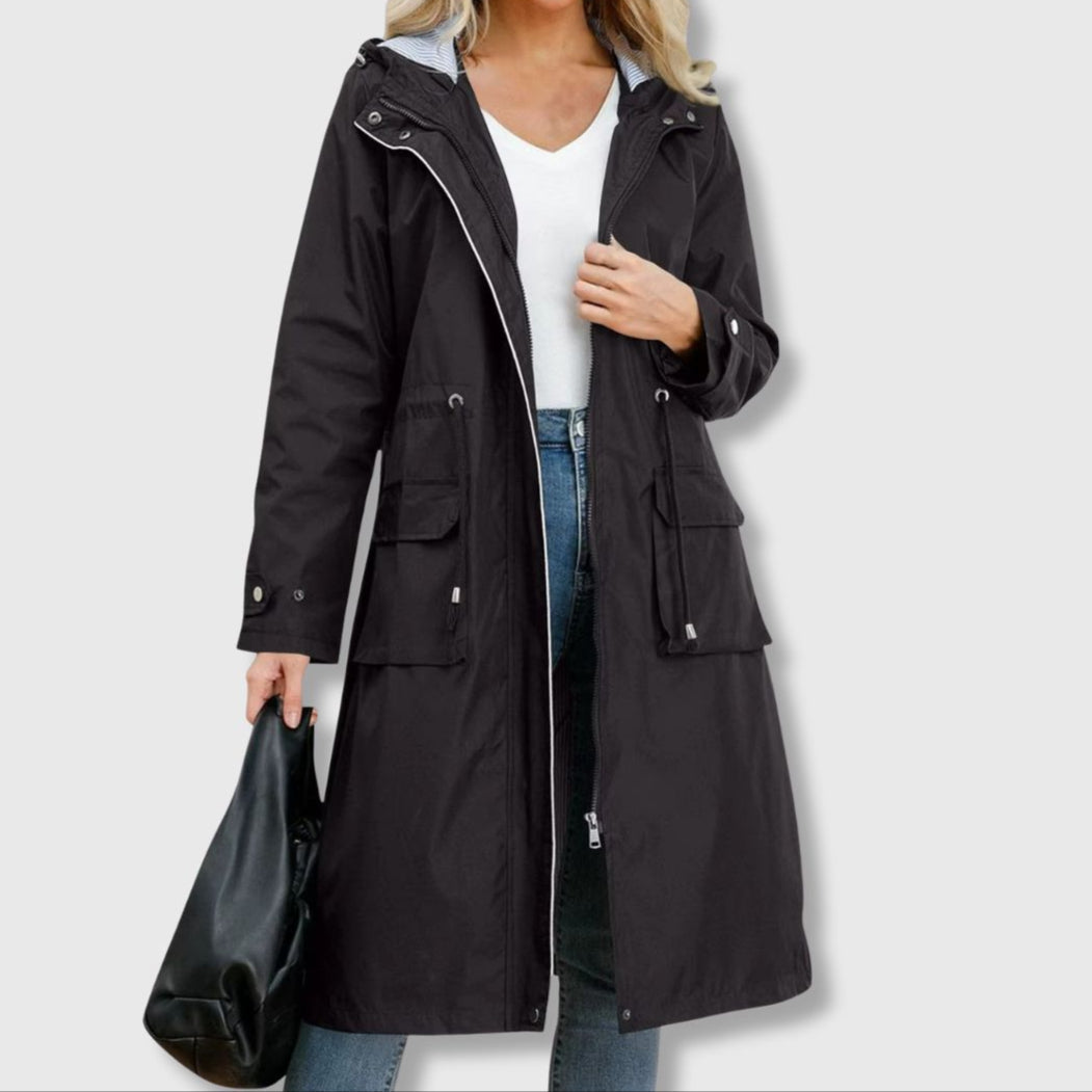 R&B | Lange Jacke mit Klassischer Silhouette