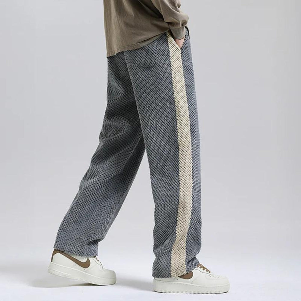 Cord-Jogginghose mit Waffelmuster