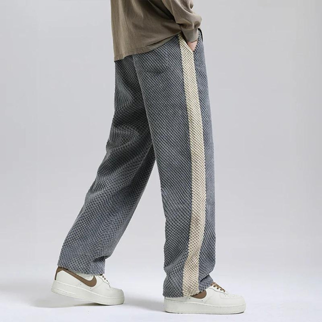 Cord-Jogginghose mit Waffelmuster