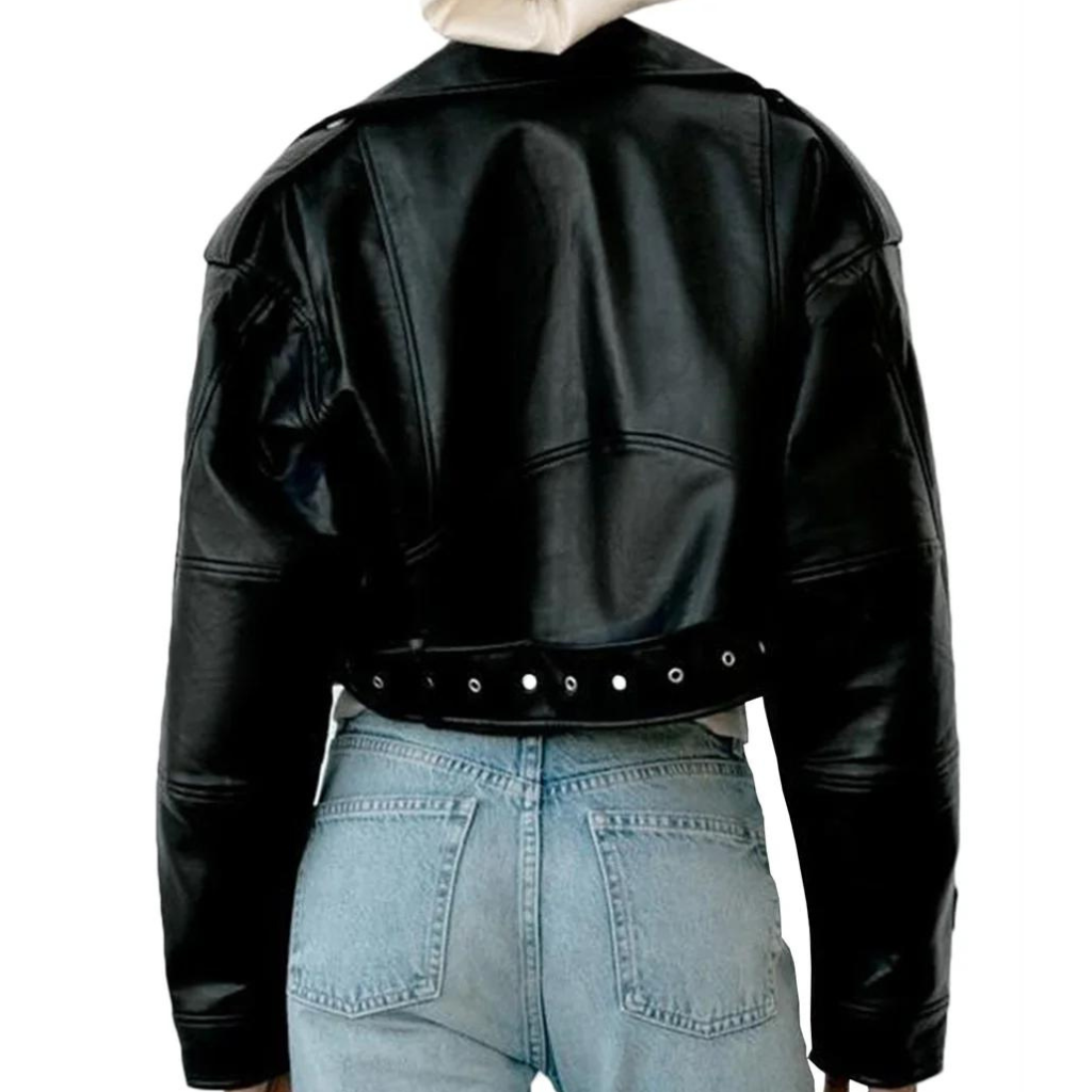 R&B | Slim-Fit-Lederjacke für Frauen