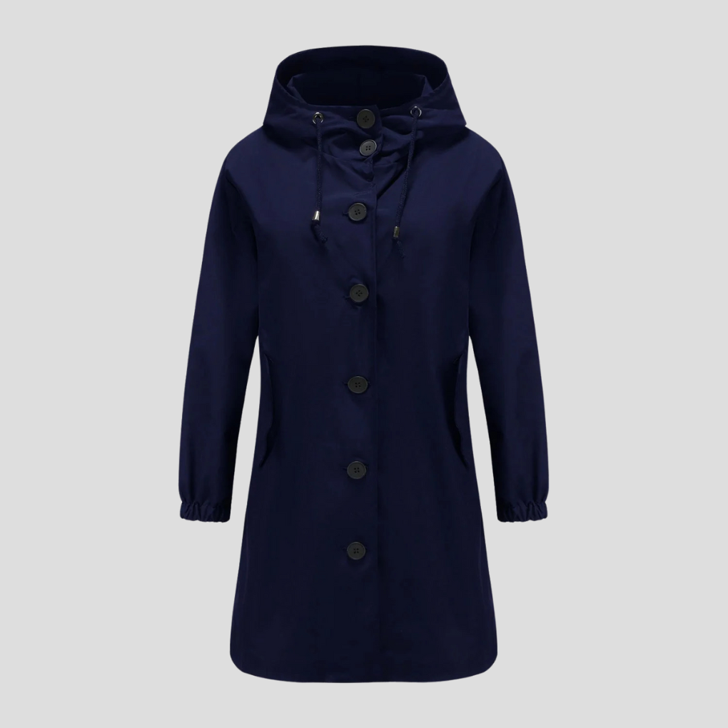 R&B | Wasserdichte Regenjacke mit Kapuze für Damen