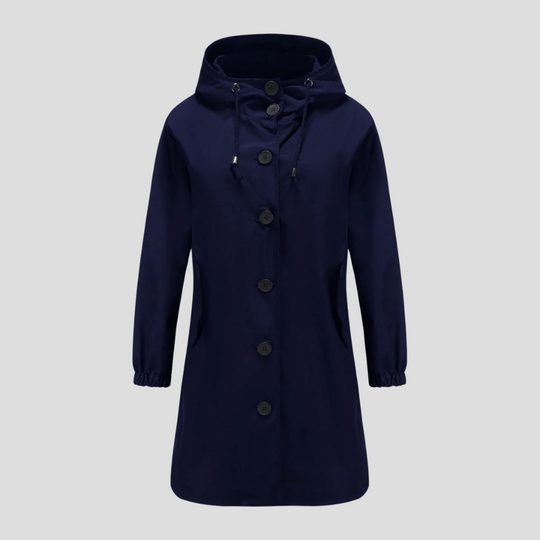 R&B | Wasserdichte Regenjacke mit Kapuze für Damen