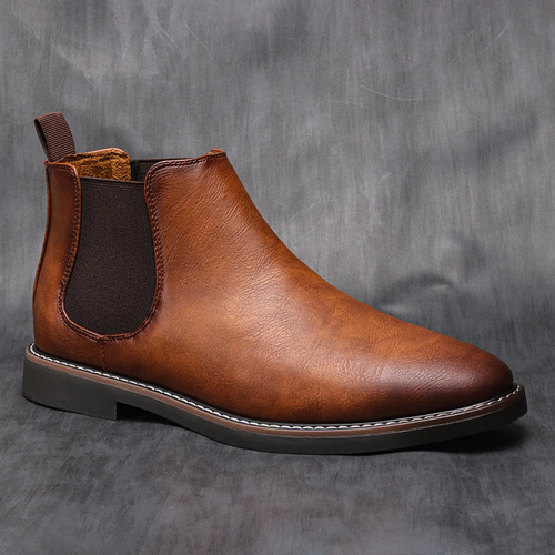 R&B | Klassische Herrenschuhe Stiefel Im Chelsea Stil Aus Leder