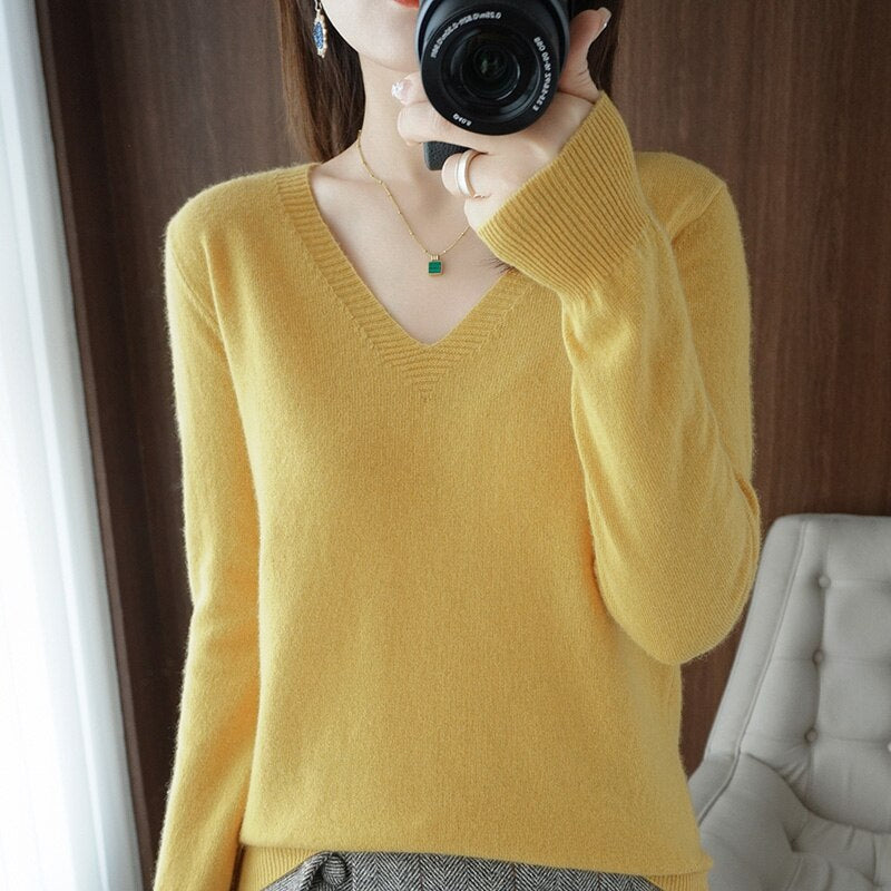 R&B | V-Ausschnitt Pullover