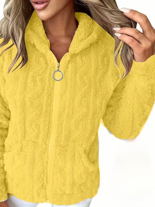 R&B | Weiches Kapuzen Sweatshirt mit Reißverschluss
