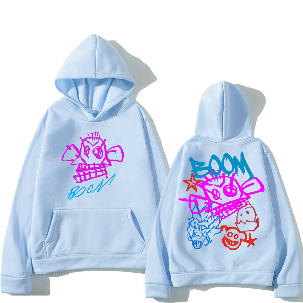 R&B | Arcane Jinx Cartoon Langarm-Hoodie