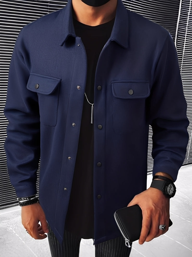 R&B | Lässige Karierte Jacke mit Taschen für Herren