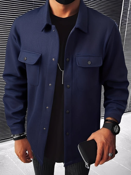 R&B | Lässige Karierte Jacke mit Taschen für Herren