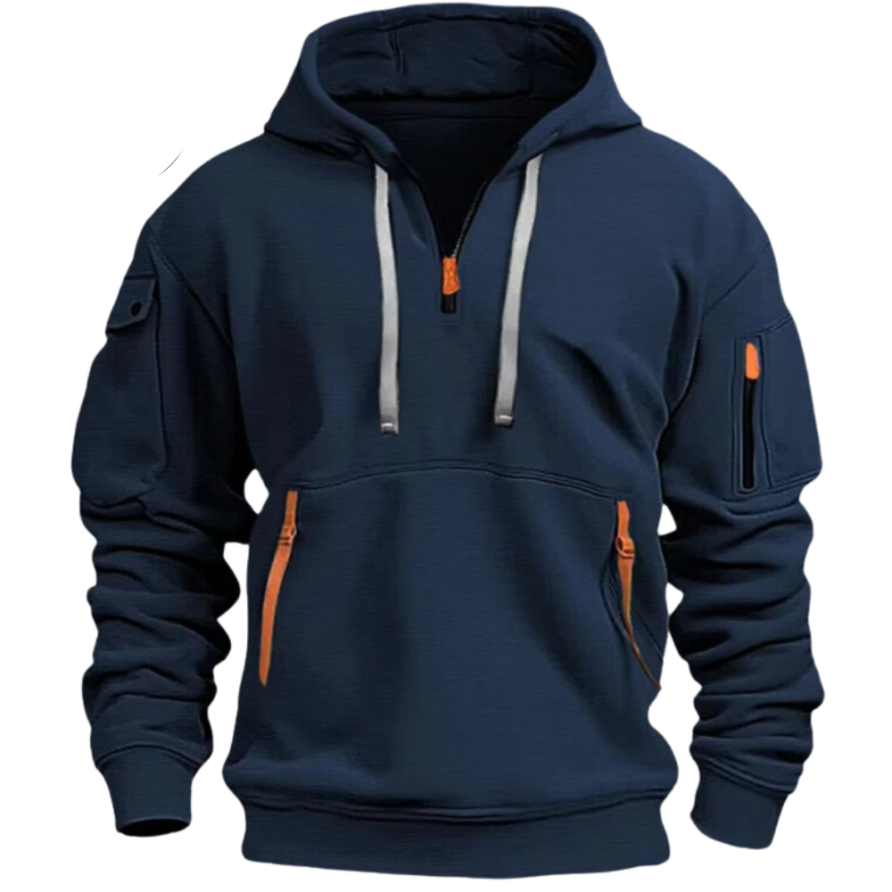 R&B | Kapuzenshirt mit Reißverschlüssen Weich und Praktisch Perfekt für Outdoor-aktivitäten