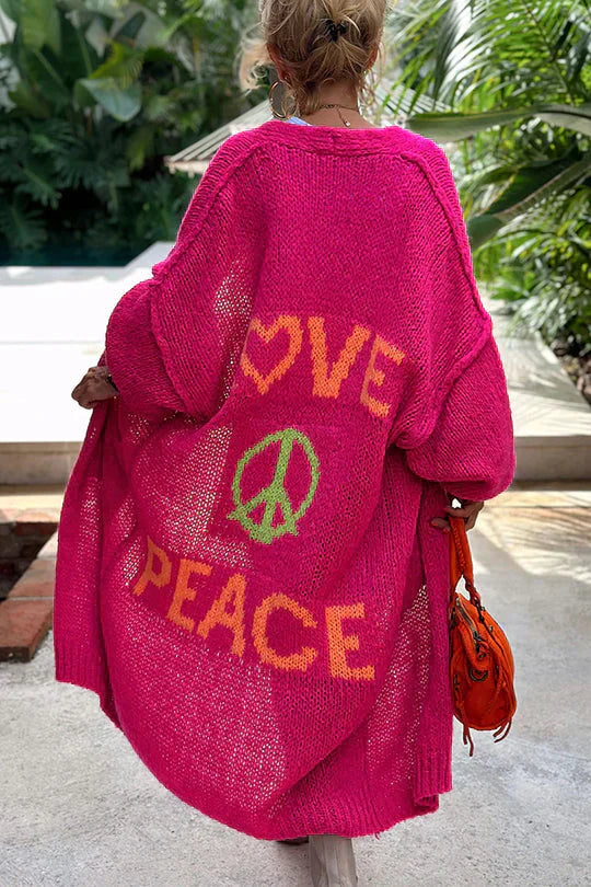 R&B | Peace Modische Strickjacke