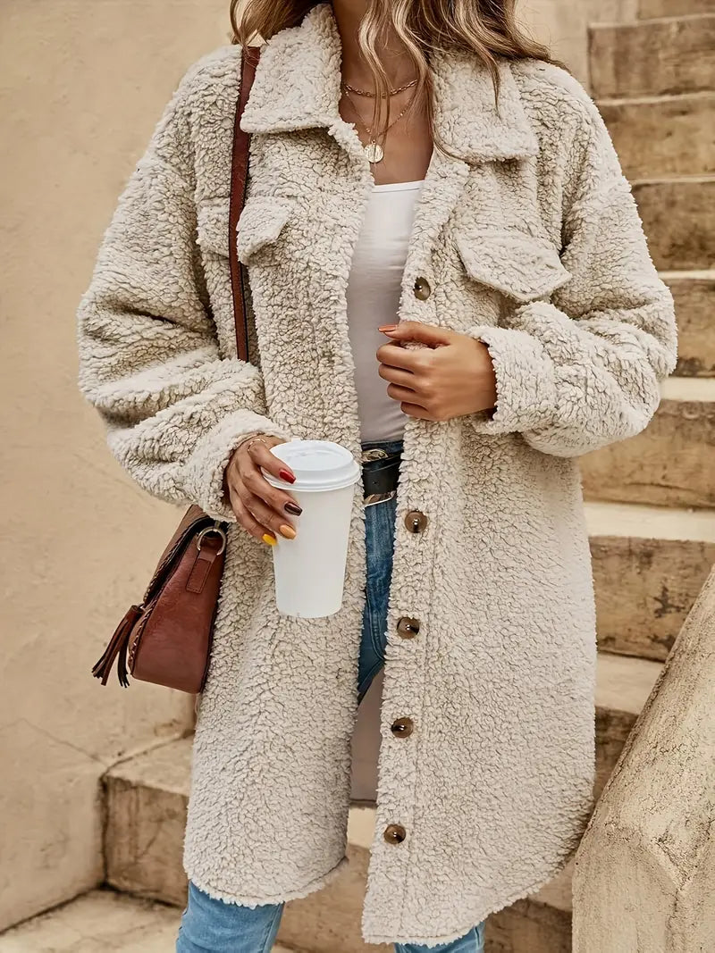 R&B | Weiche Jacke mit Knöpfen