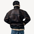R&B | Shearling Bikerjacke für Frauen