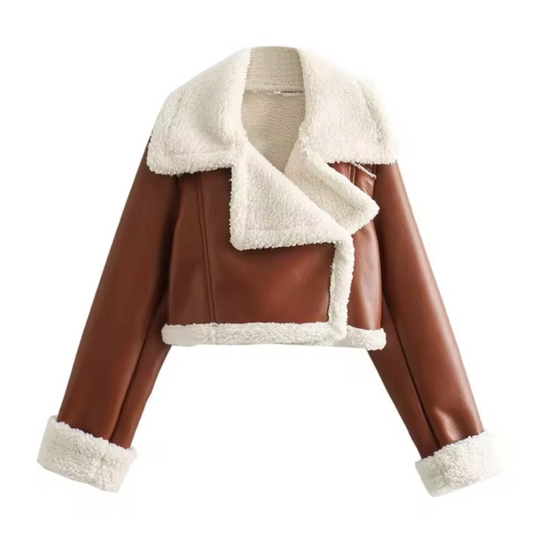 R&B | Kurze Kunstlederjacke