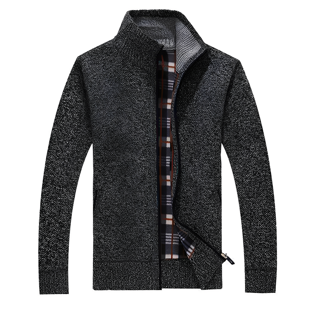 R&B | Stylischer Cardigan mit weichem Fleece-Futter für Männer