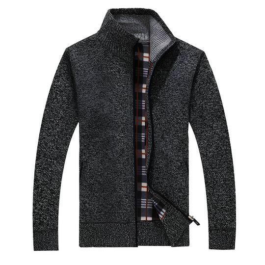 R&B | Stylischer Cardigan mit weichem Fleece-Futter für Männer