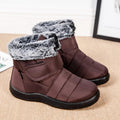 R&B | Damen Wasserdichte Stiefel Aus Schlaufenkaninchenfell