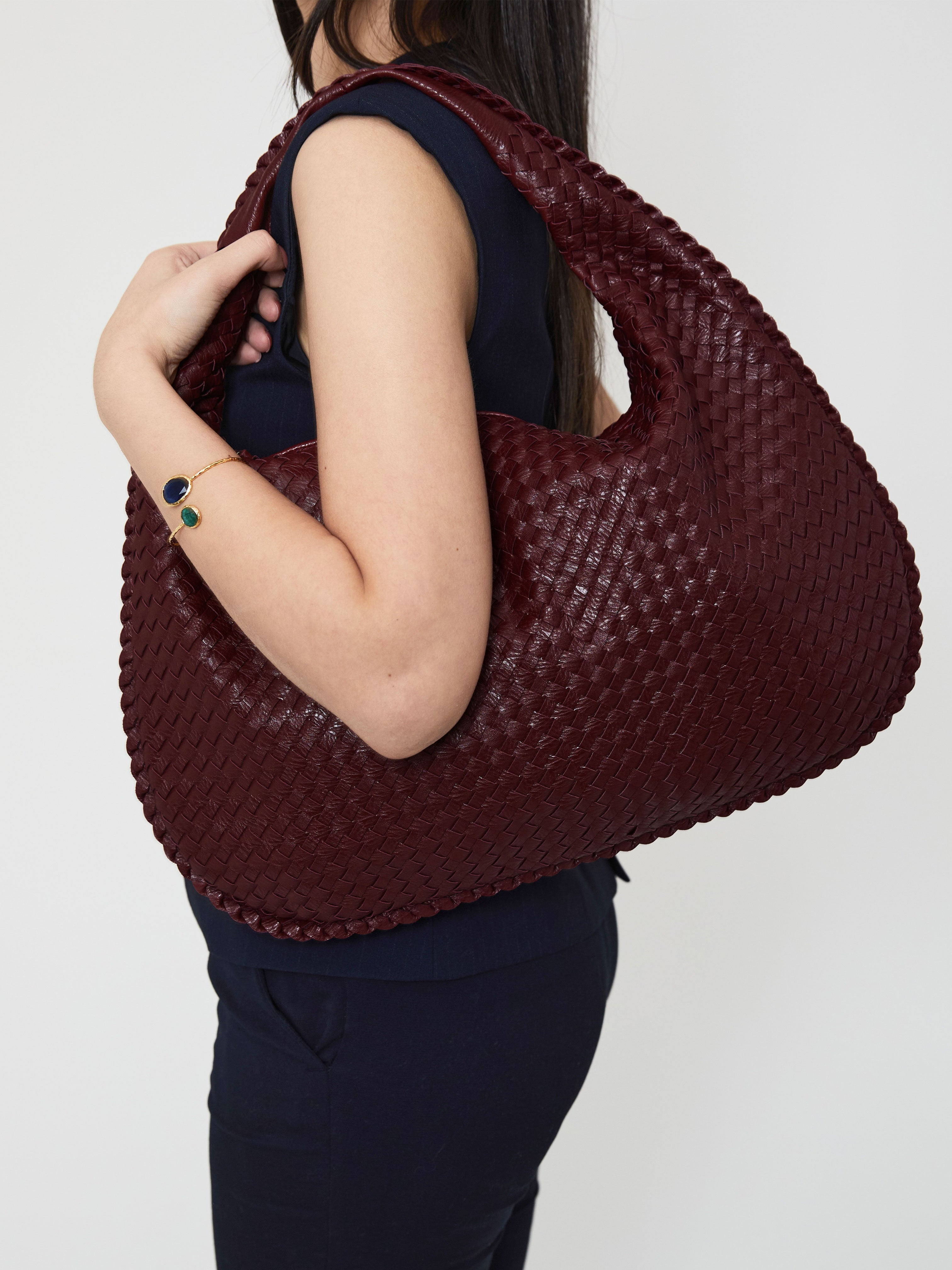 R&B | Luxus Damen Handtasche mit Geflochtenem Design