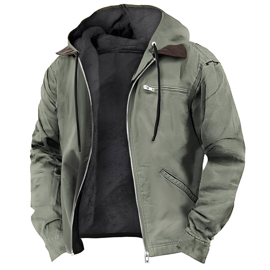 R&B | Warme Outdoor-Jacke mit Kapuze für Herren