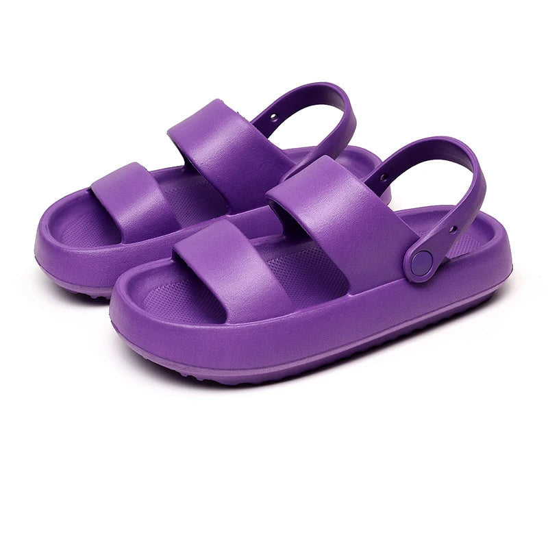 R&B | Orthopädische Sandalen Comfort Plus Pantoletten mit Doppelriemen Gepolsterte, Lässige Slip-On-Sandalen