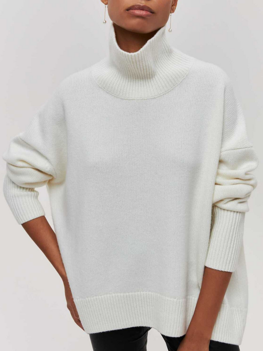 R&B | Modischer Pullover mit hohem Halsausschnitt