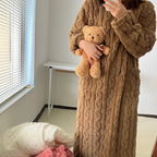 R&B | Winter korallen Samt-Homewear