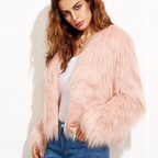 R&B | Mantel aus Kunstfell für Frauen schick