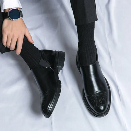 R&B | Elegante Herrenschuhe Klassische Slipper Anzugschuhe mit Eleganter Verarbeitung