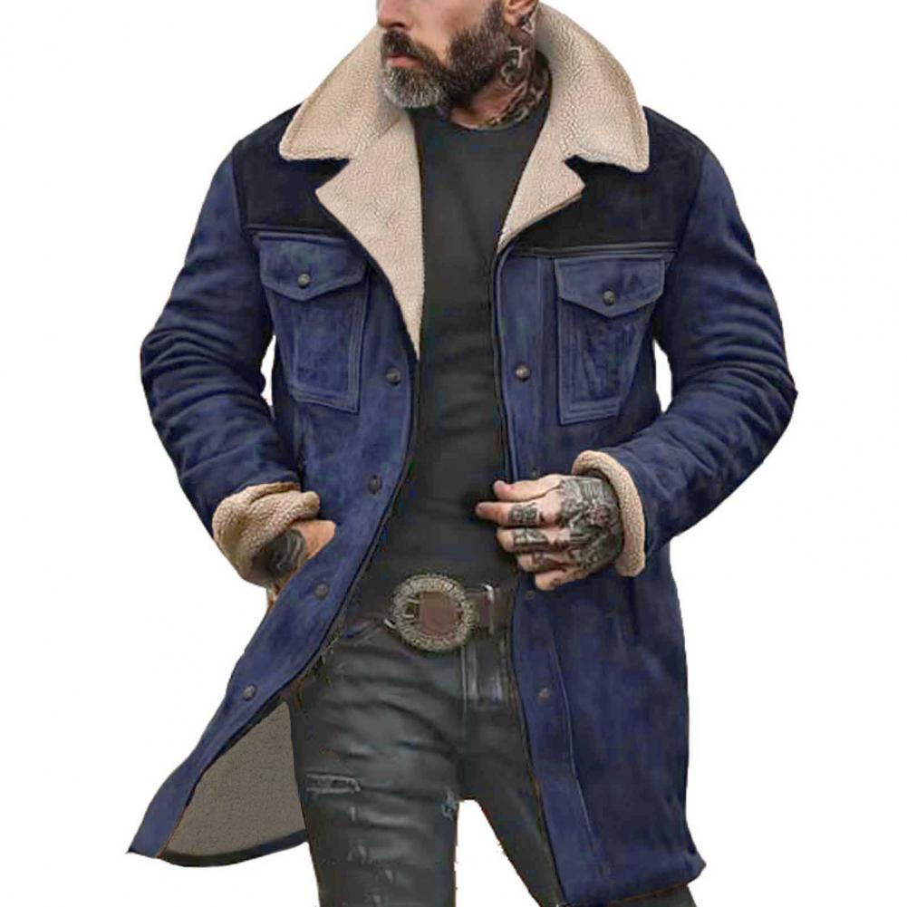 Herren Teddyfellteppich-Mantel R&B